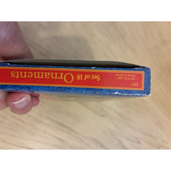 Set Of 18 Mini Toyland Christmas Ornaments Hand Painted Polystone Giftco New - Picture 6 of 7